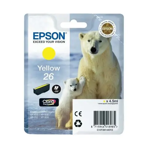Epson T2614 - Tusz żółty do Epson XP-510, XP-520, XP-600, XP-605, XP-610 ...